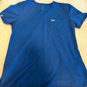 FIGS, Catarina 1 pocket scrub top, royal blue-S